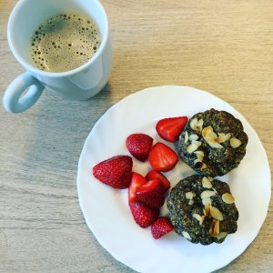 mákos-mandulás muffin